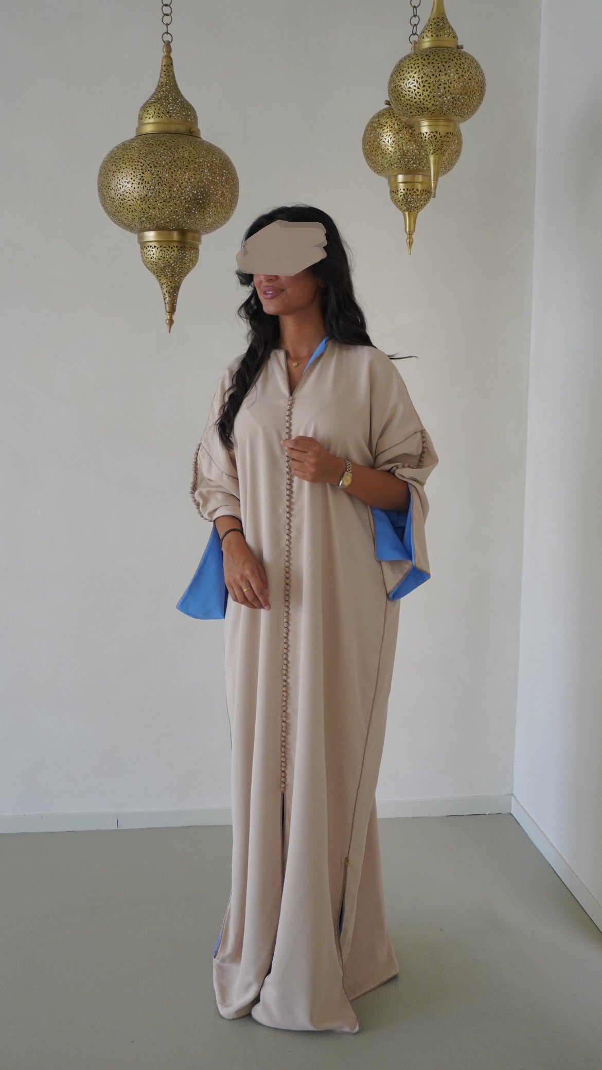 Qaftan Nisa Beige x Blue