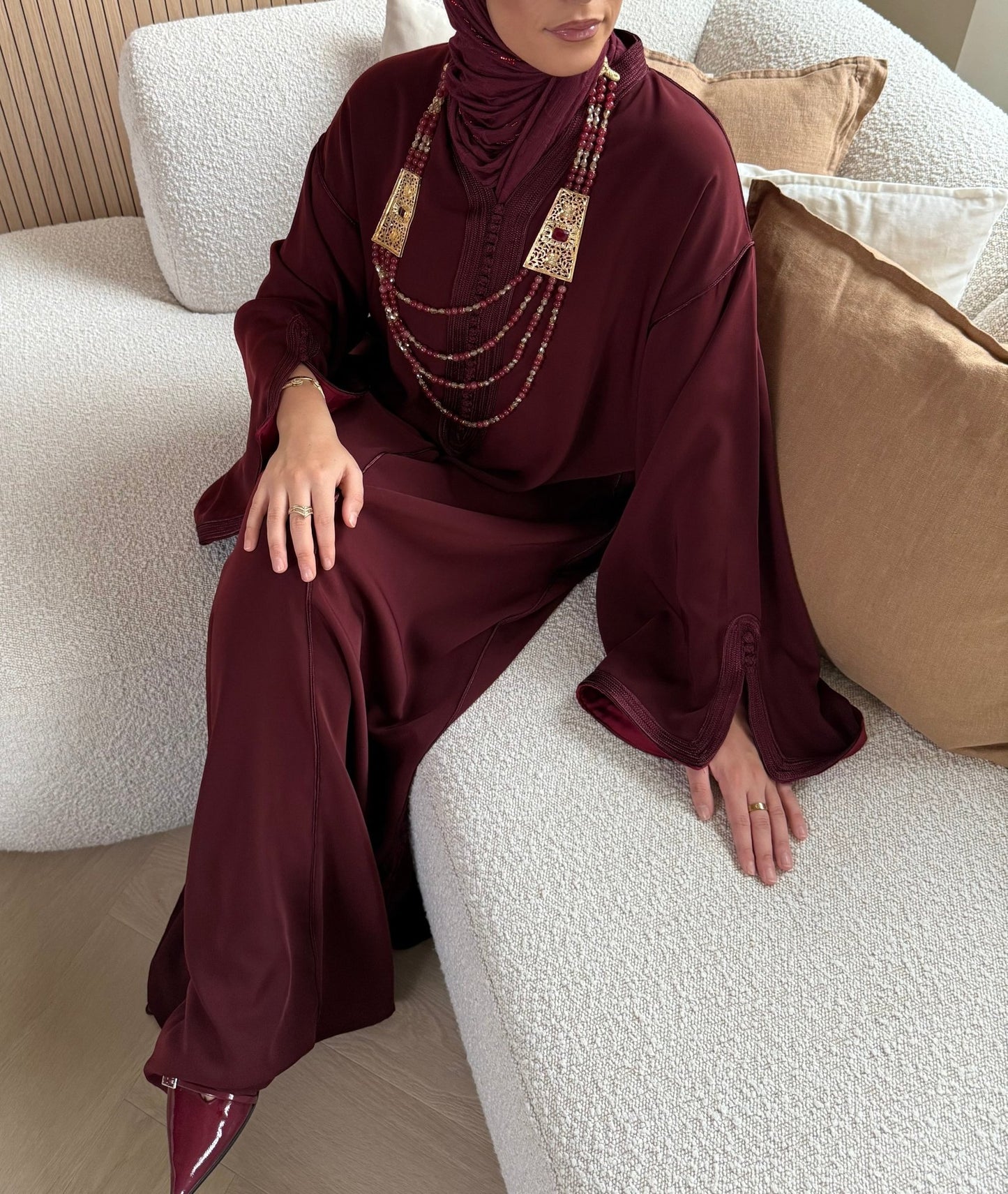 Qaftan Inaya Burgundy