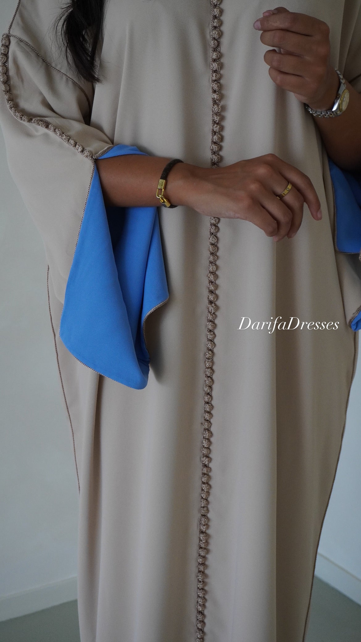 Qaftan Nisa Beige x Blue
