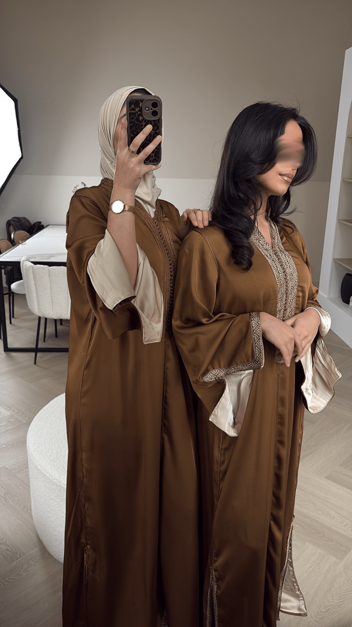 Qaftan Inaya Caramel Brown
