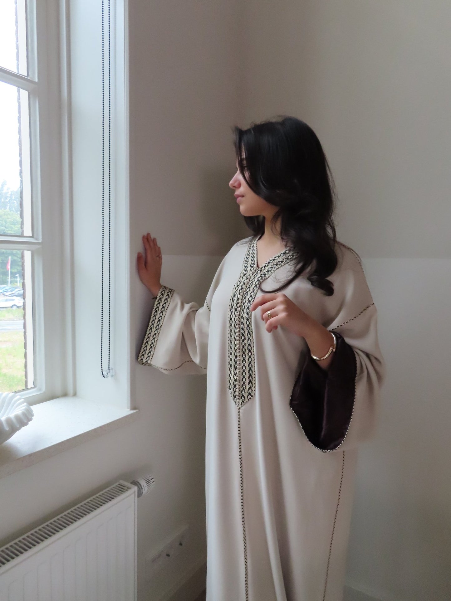 Qaftan Amira Beige x Brown