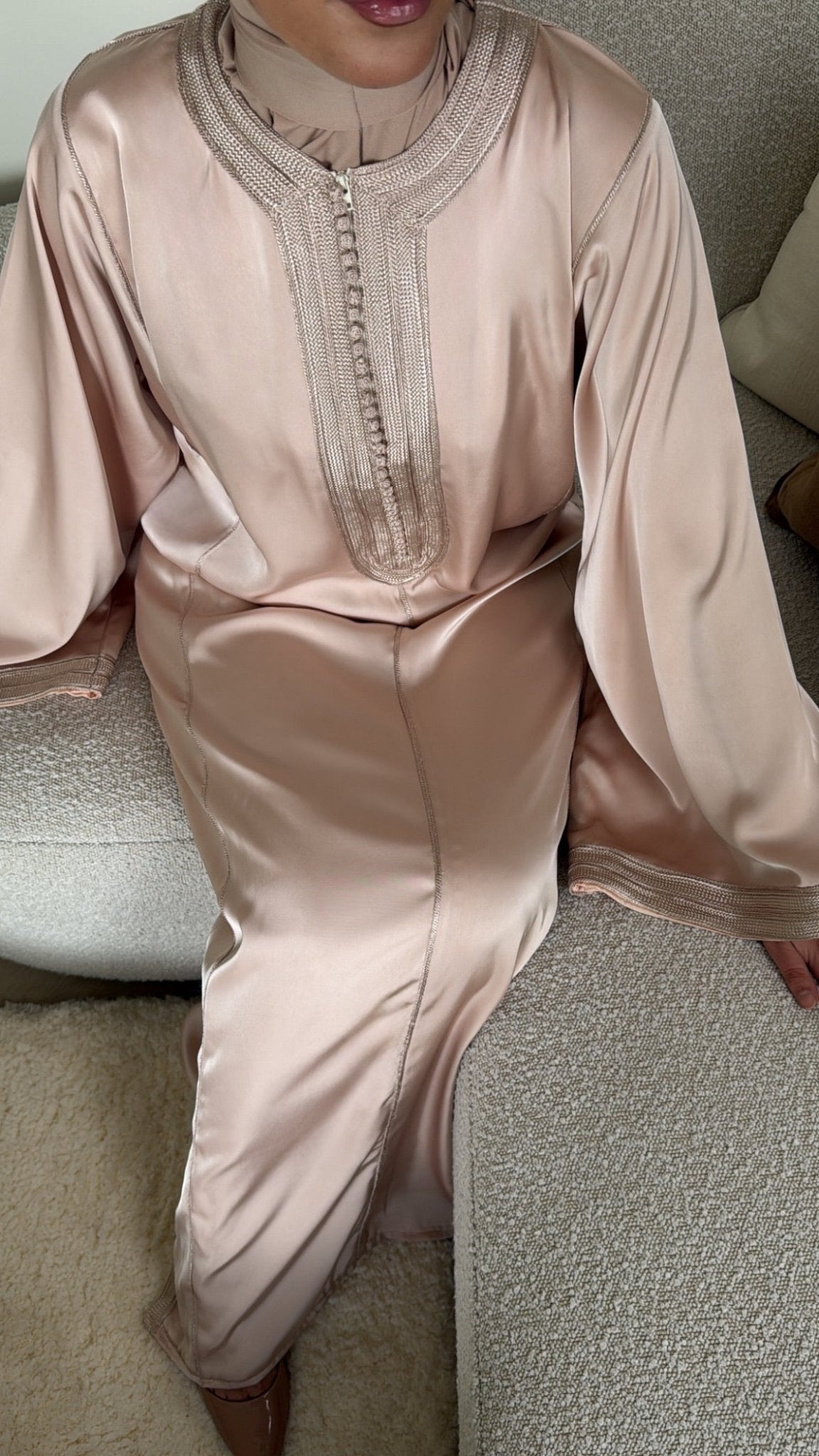 Qaftan Aaliyah x Powder Pink