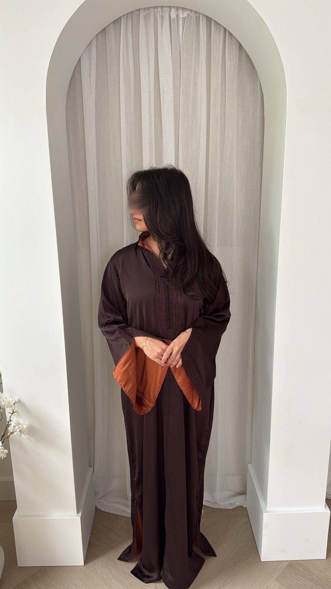 Yara Qaftan Brown x Terracotta
