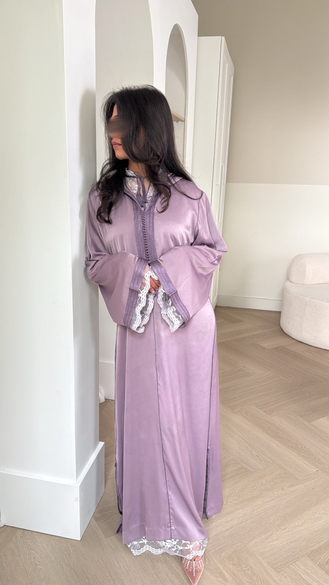 Eid Exclusive x Nooré Two-Piece x Lila Lace Jellaba