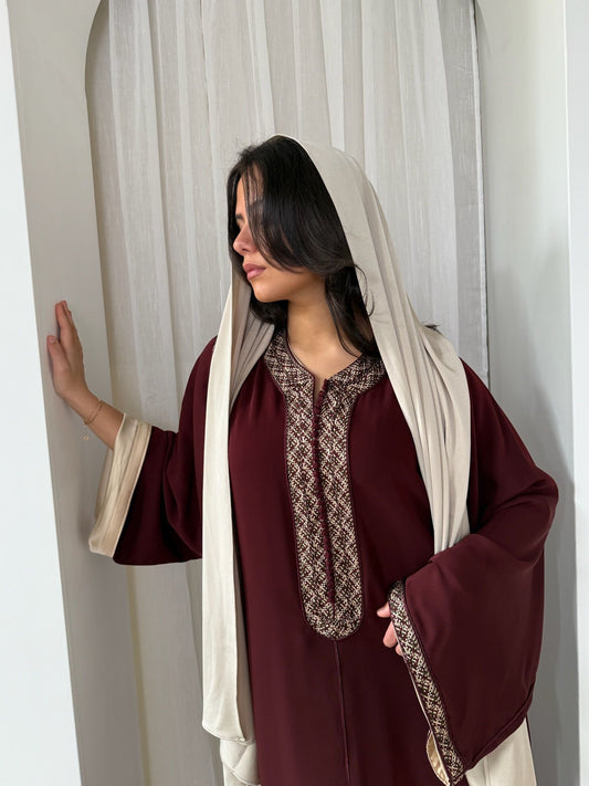 Qaftan Amira Burgundy