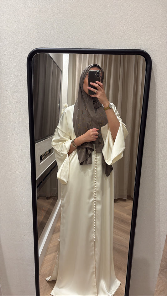 Qaftan Nisa Bridal White