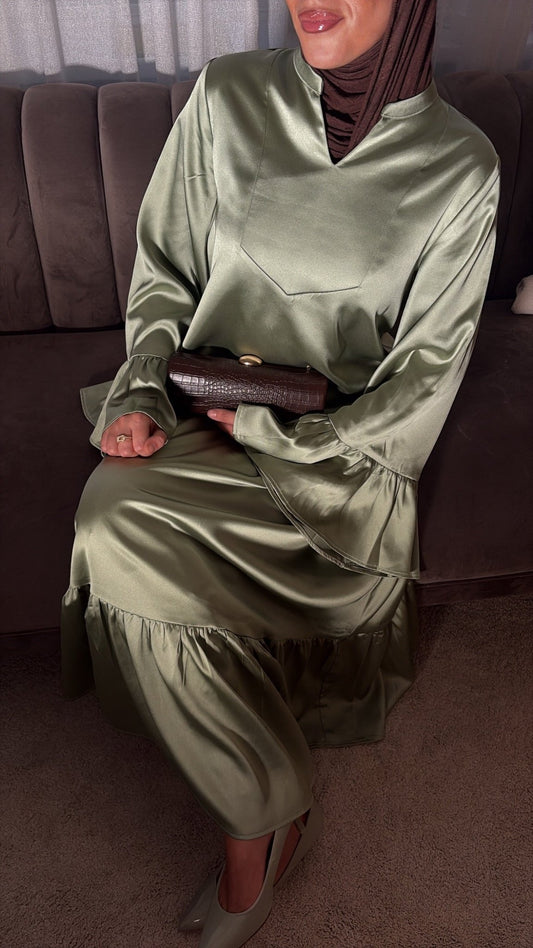 Amara Qaftan dress Pistashio