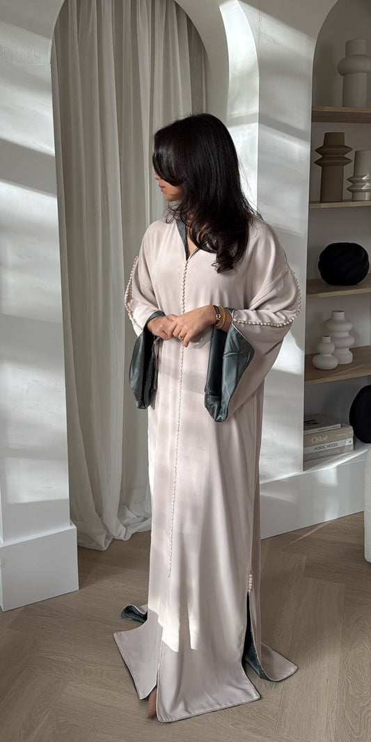 Qaftan Nisa Beige x Sage