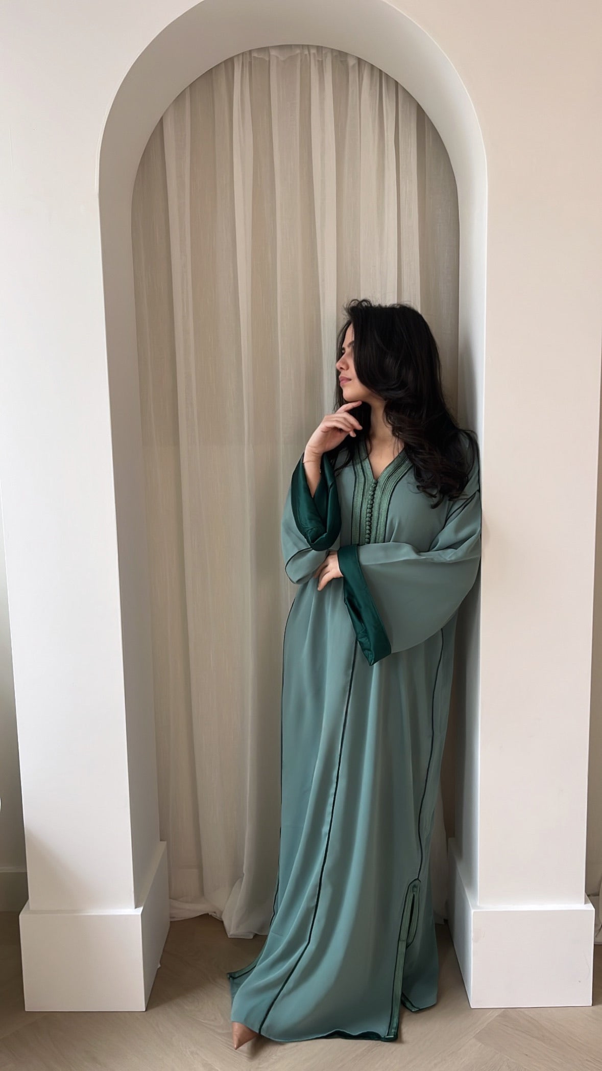 Qaftan Amira – Turquoise x Blue