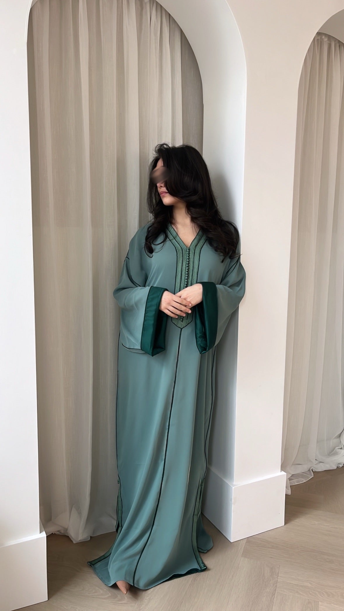 Qaftan Amira – Turquoise x Blue