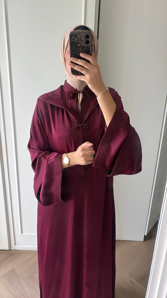 Nooré Two-Piece Jellaba x Bordeaux