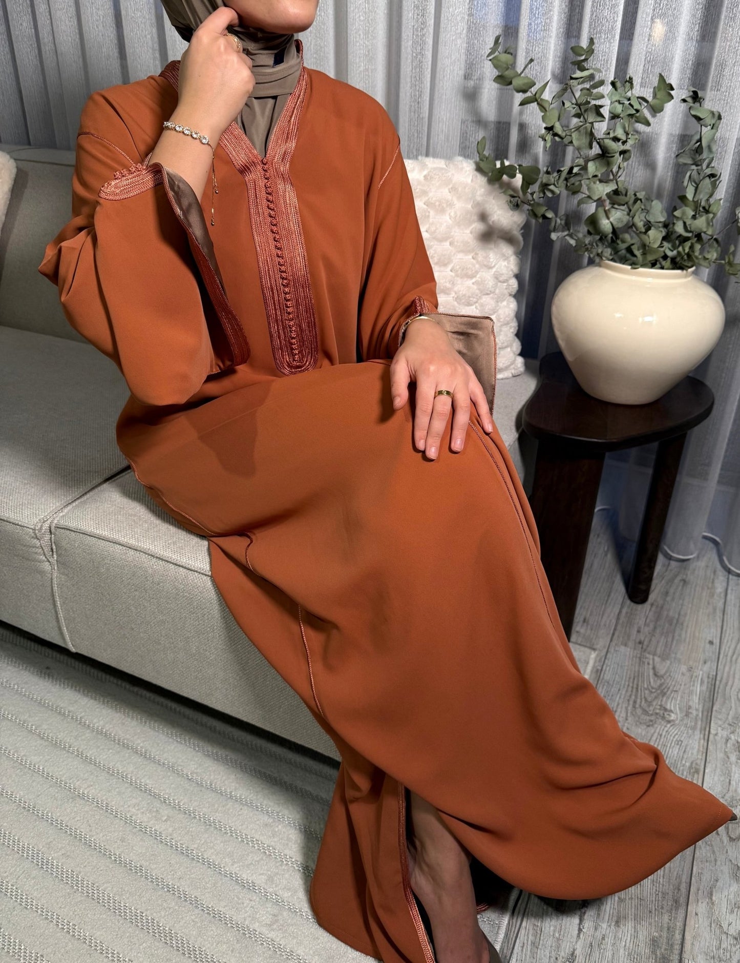 Amber Terracotta Caftan