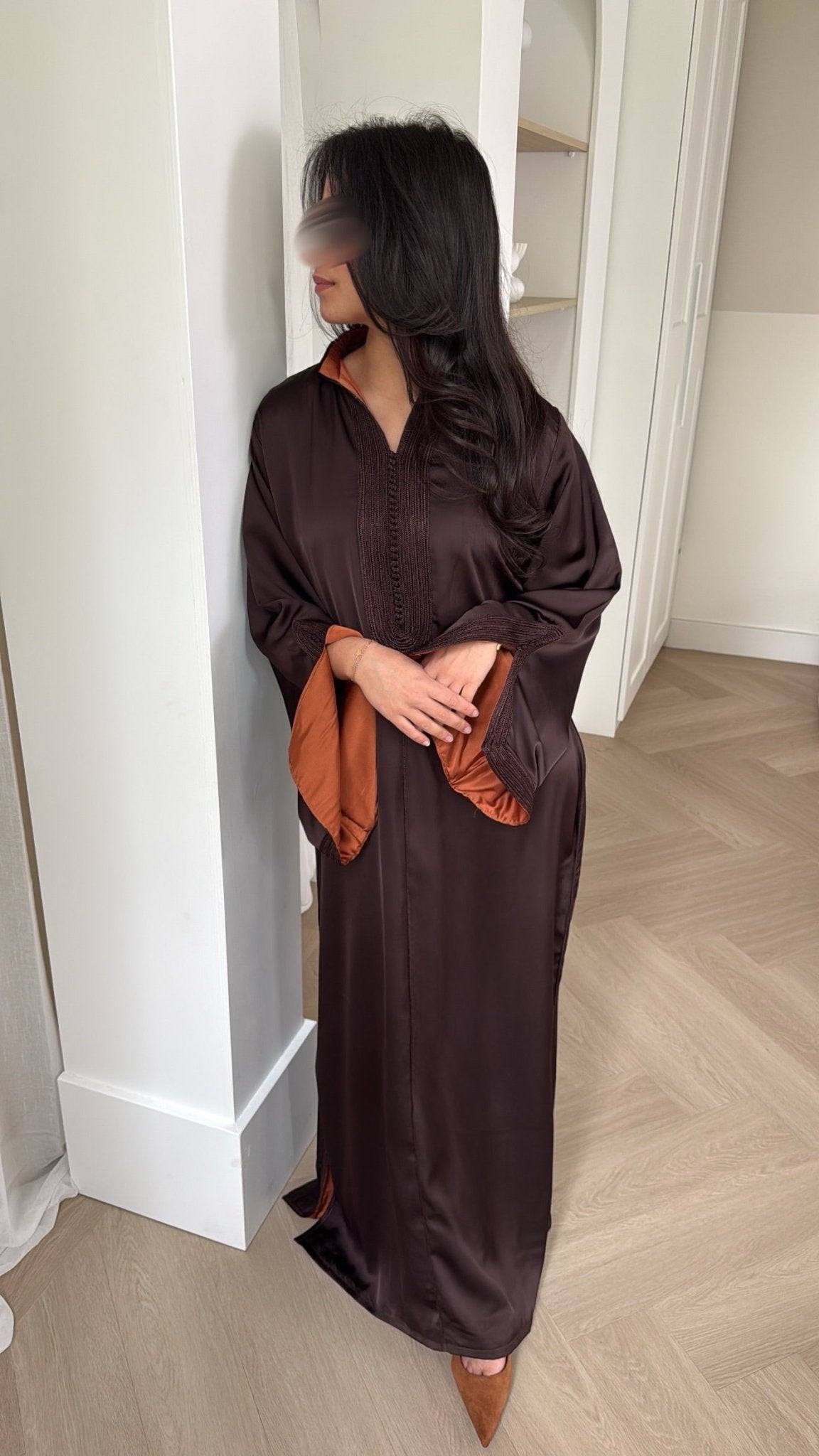 Yara Qaftan Brown x Terracotta