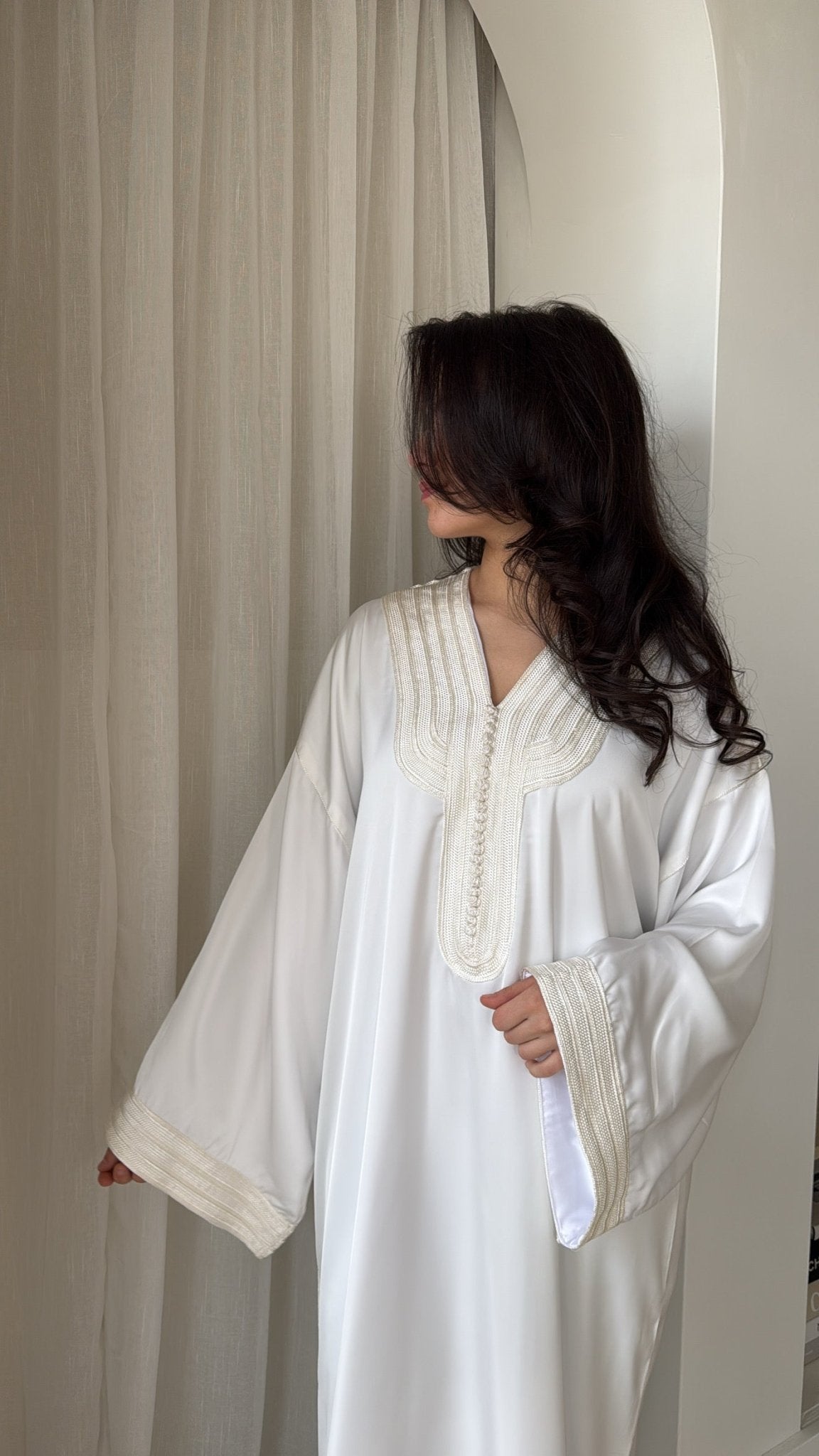 Layaan Qaftan – Bridal White