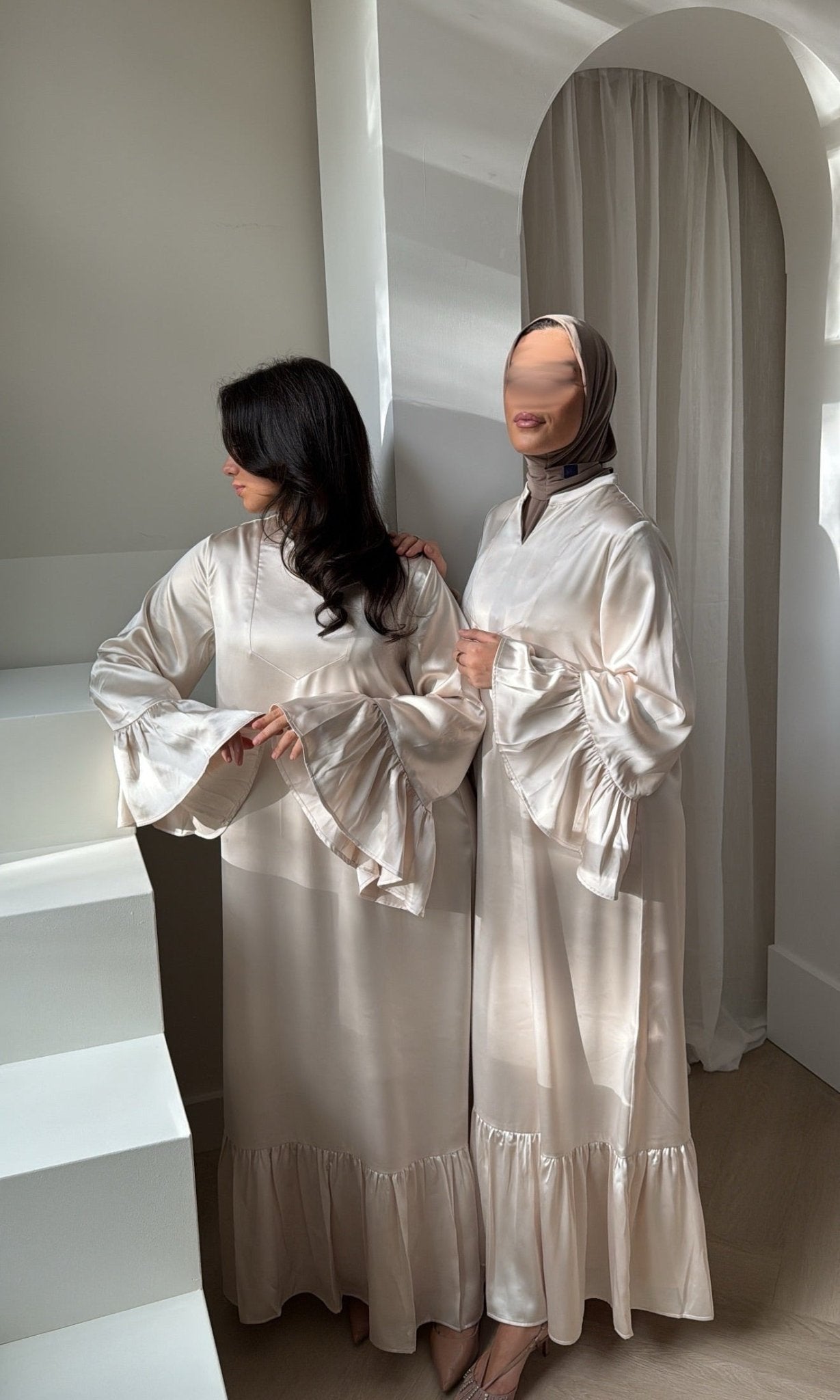 Flowy Amara Qaftan Cream