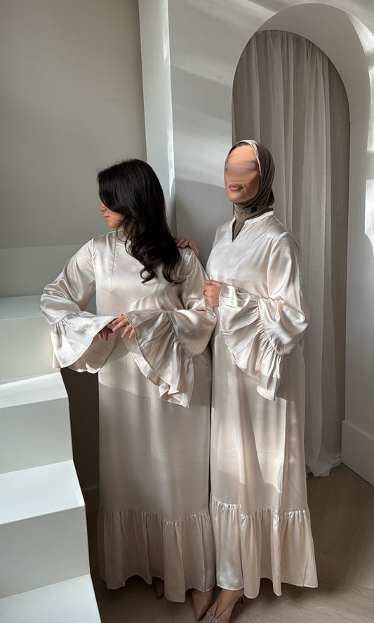 Flowy Amara Qaftan Cream