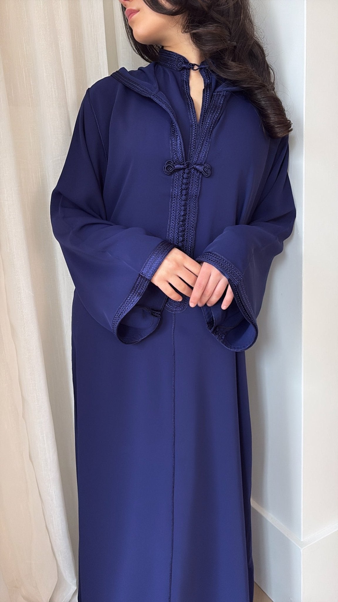 Nooré Two-Piece Jellaba – Dark Blue