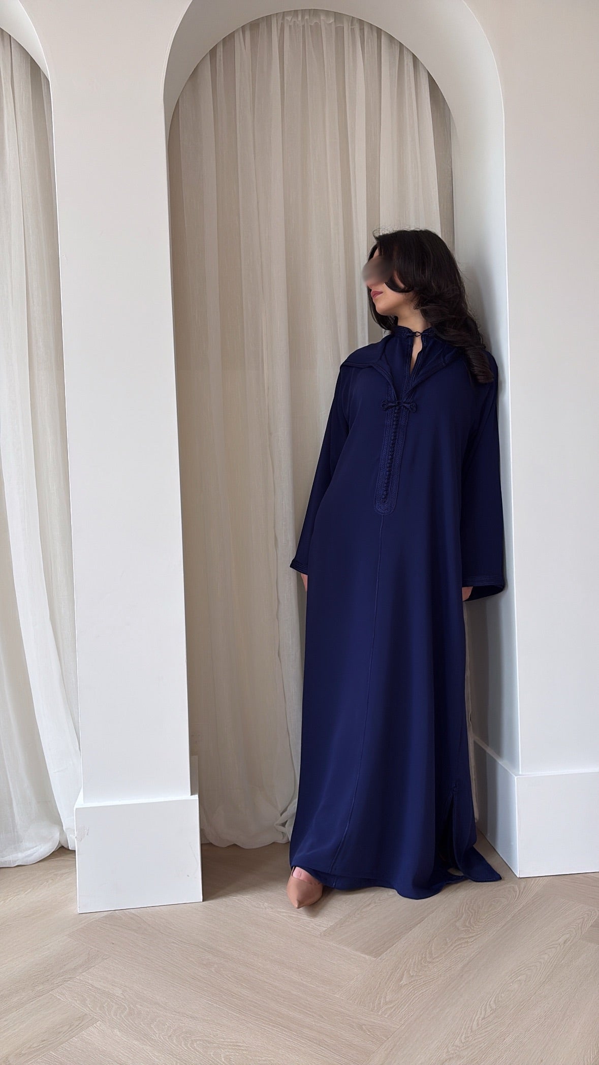 Nooré Two-Piece Jellaba – Dark Blue