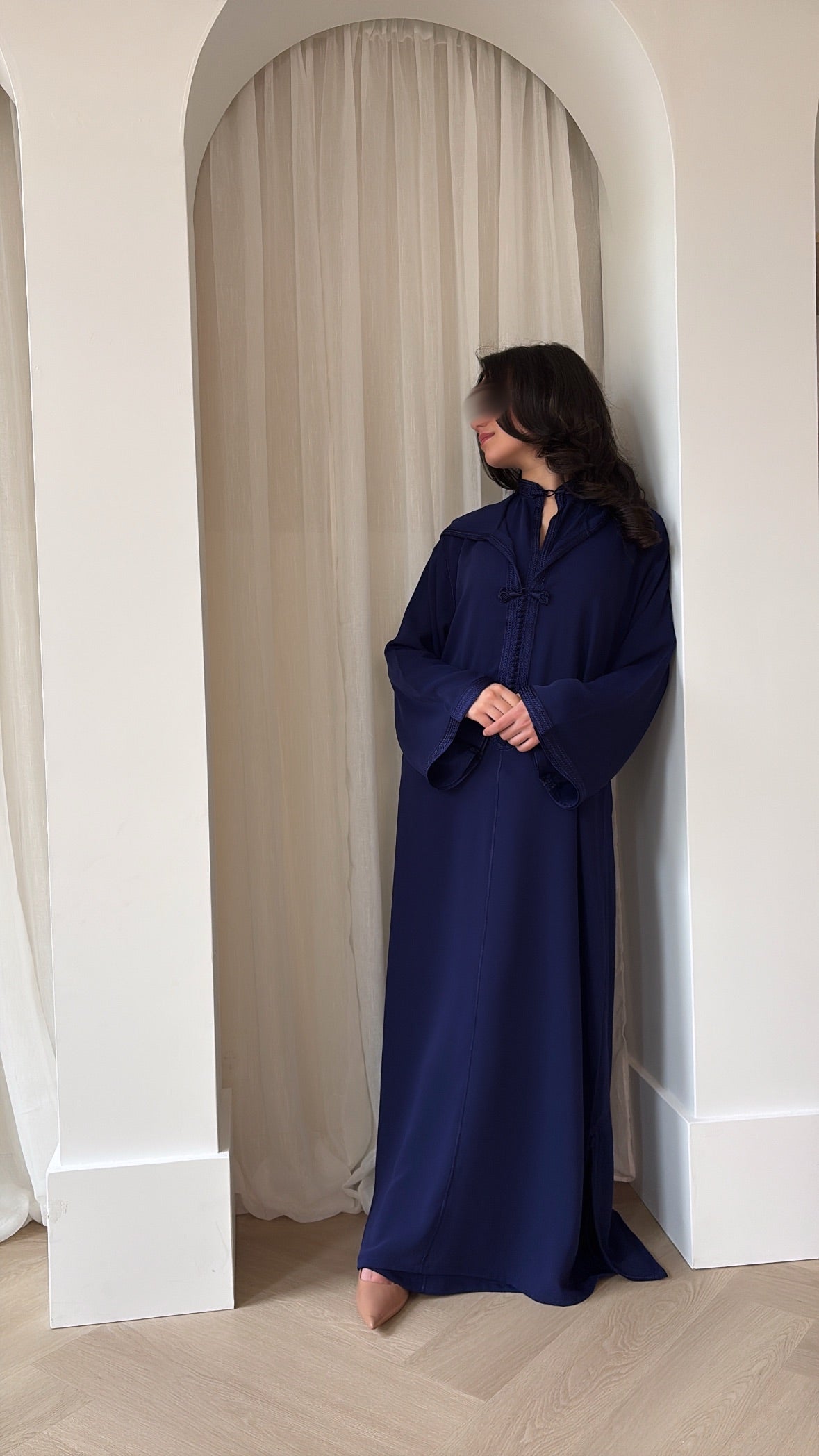 Nooré Two-Piece Jellaba – Dark Blue