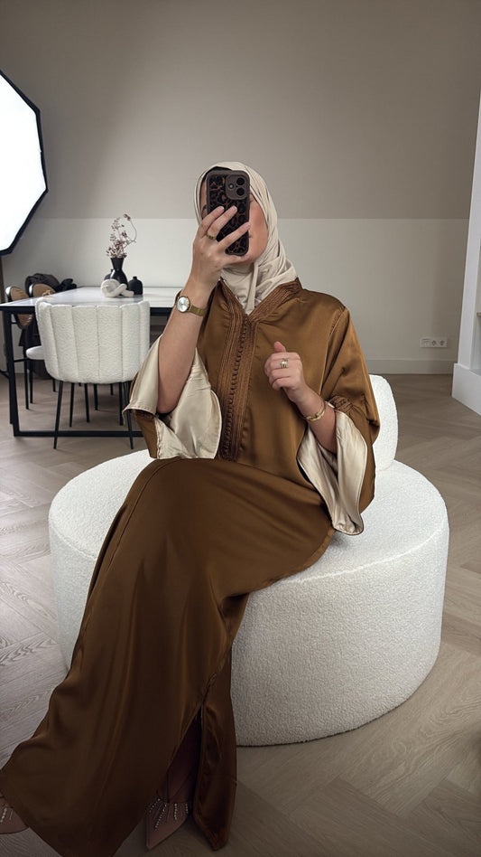Qaftan Inaya Caramel Brown