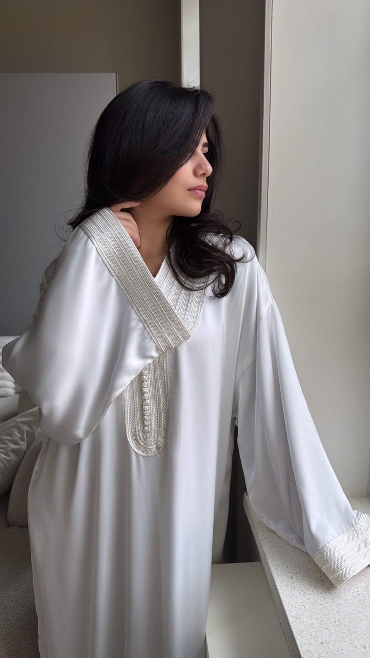 Layaan Qaftan – Bridal White