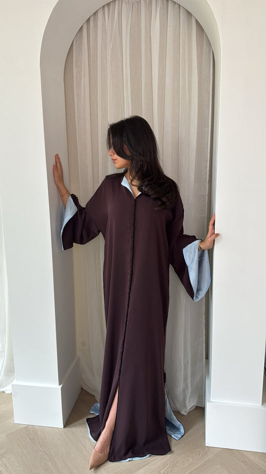 Qaftan Nisa Brown x Blue