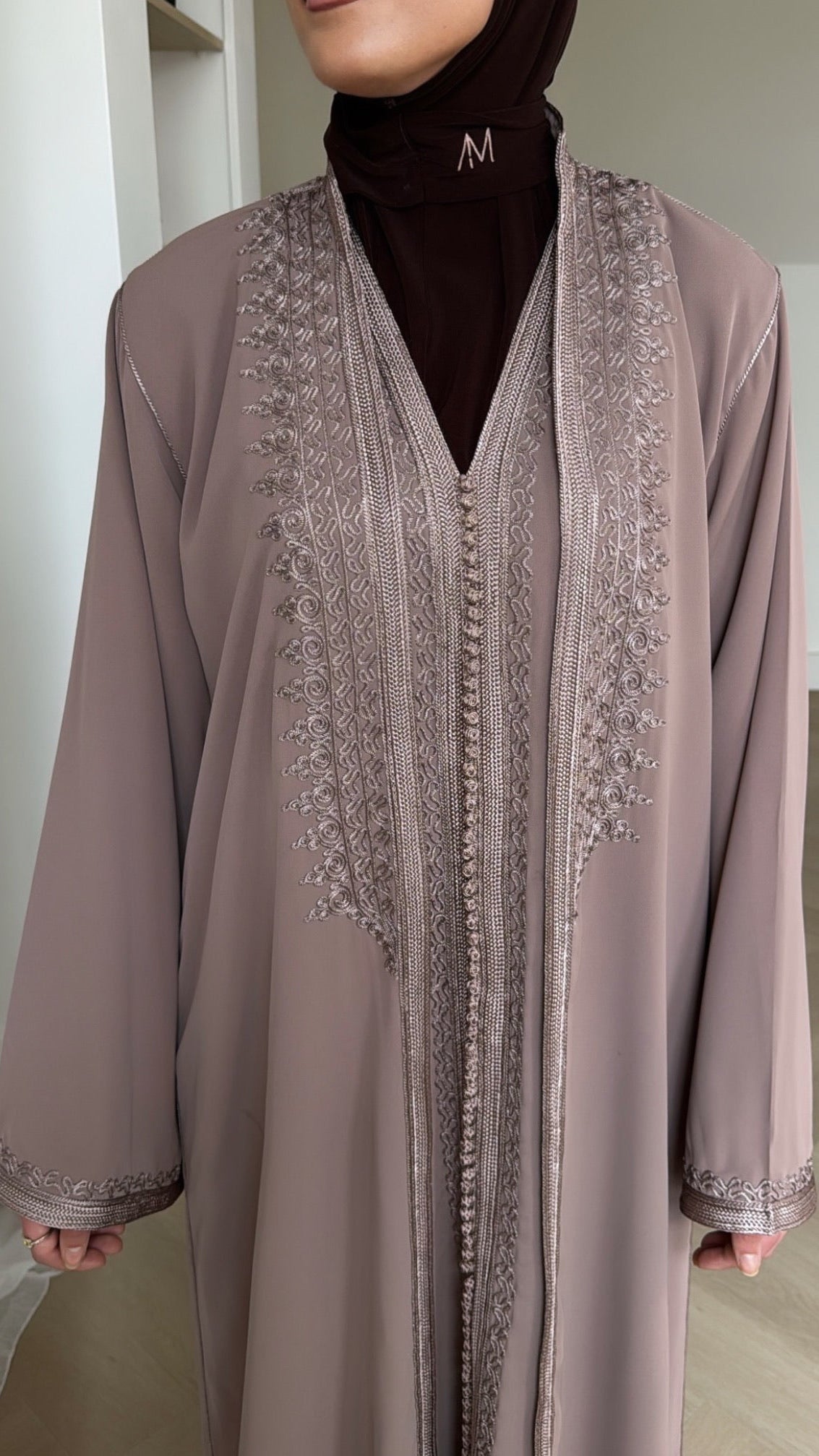Two-Piece Qaftan Sara – Royal Taupe