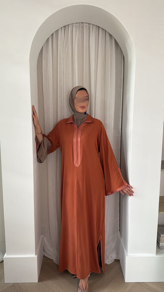 Qaftan Tasneem Terracotta x Taupe