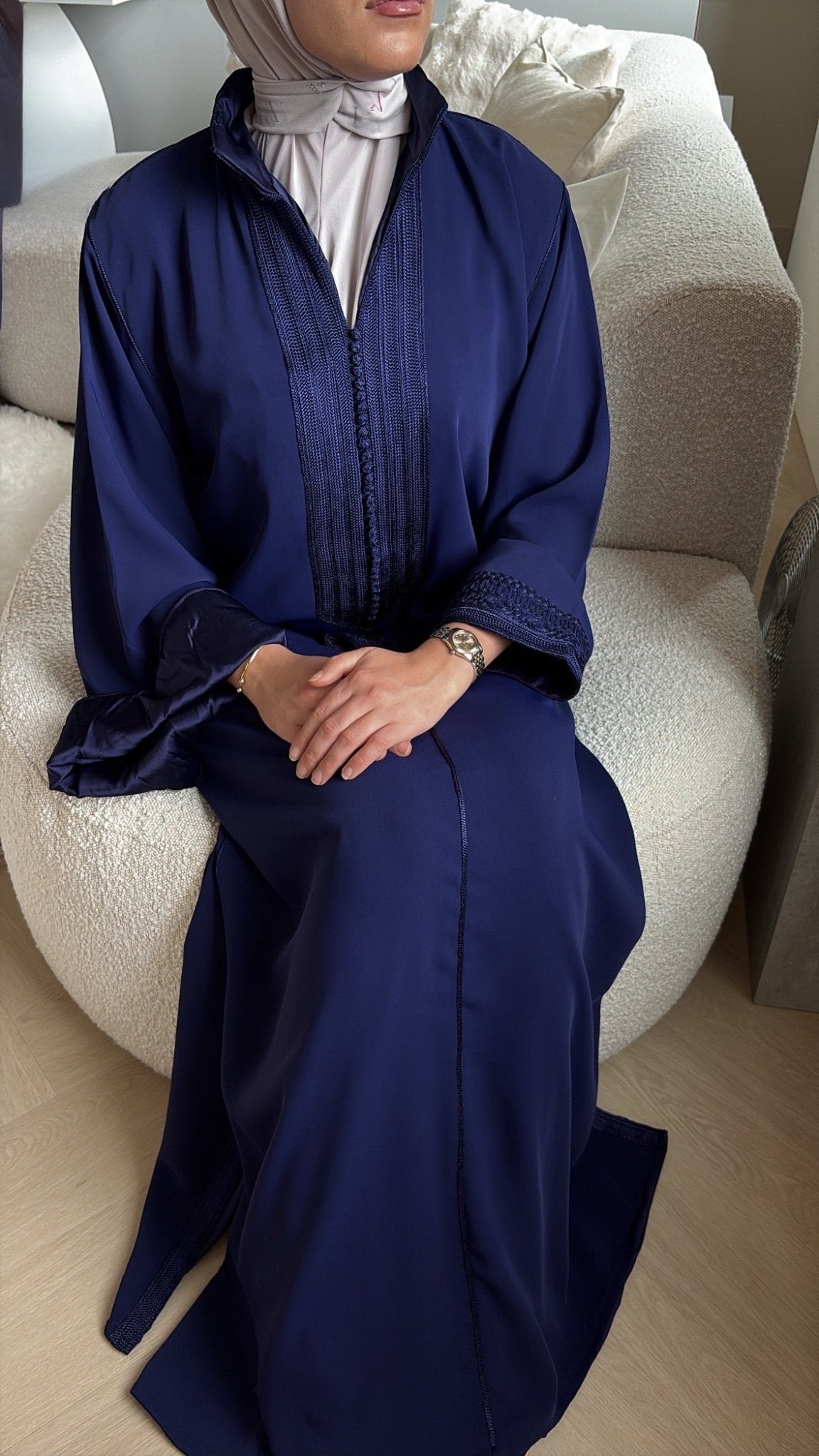 Yara Qaftan –  Navy Blue