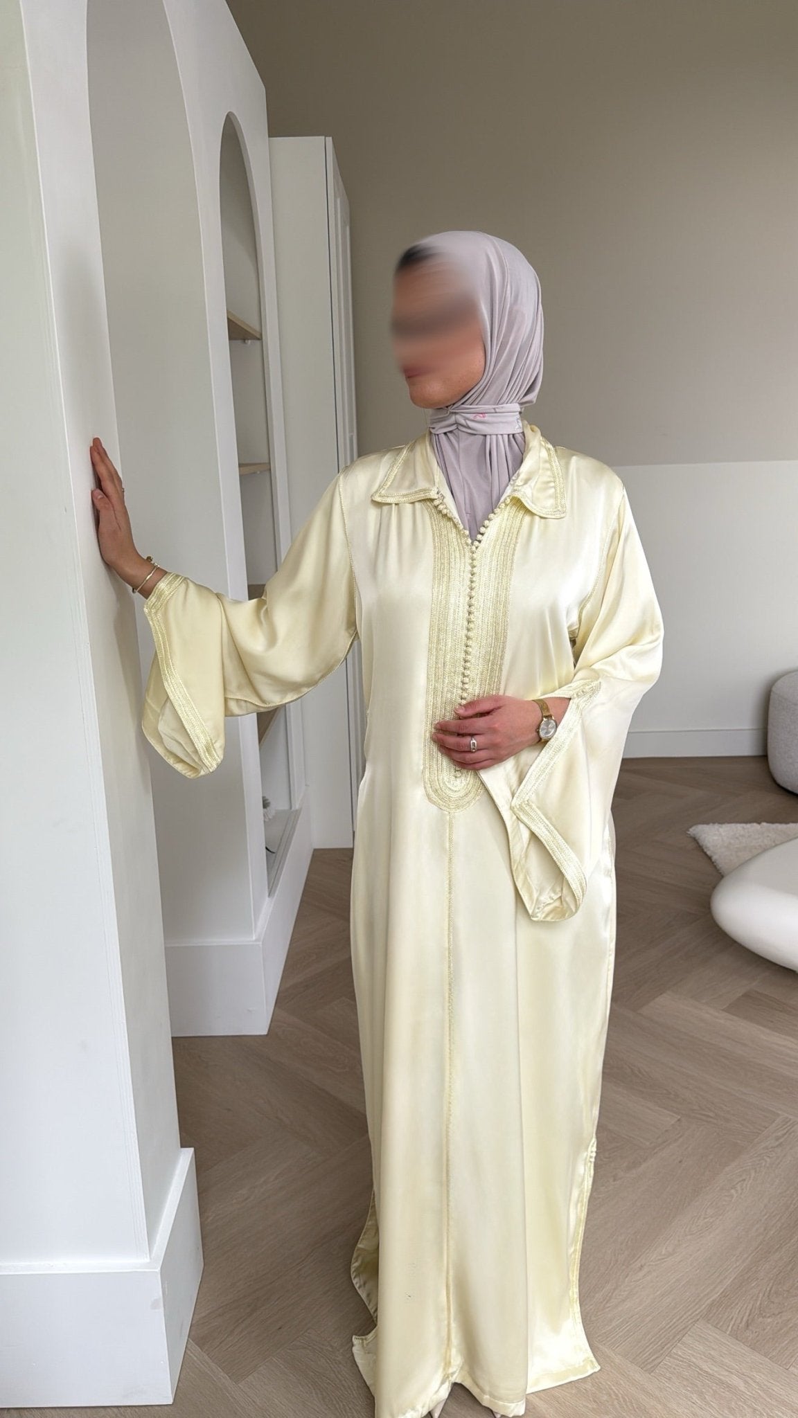 Qaftan Tasneem Butter x Yellow