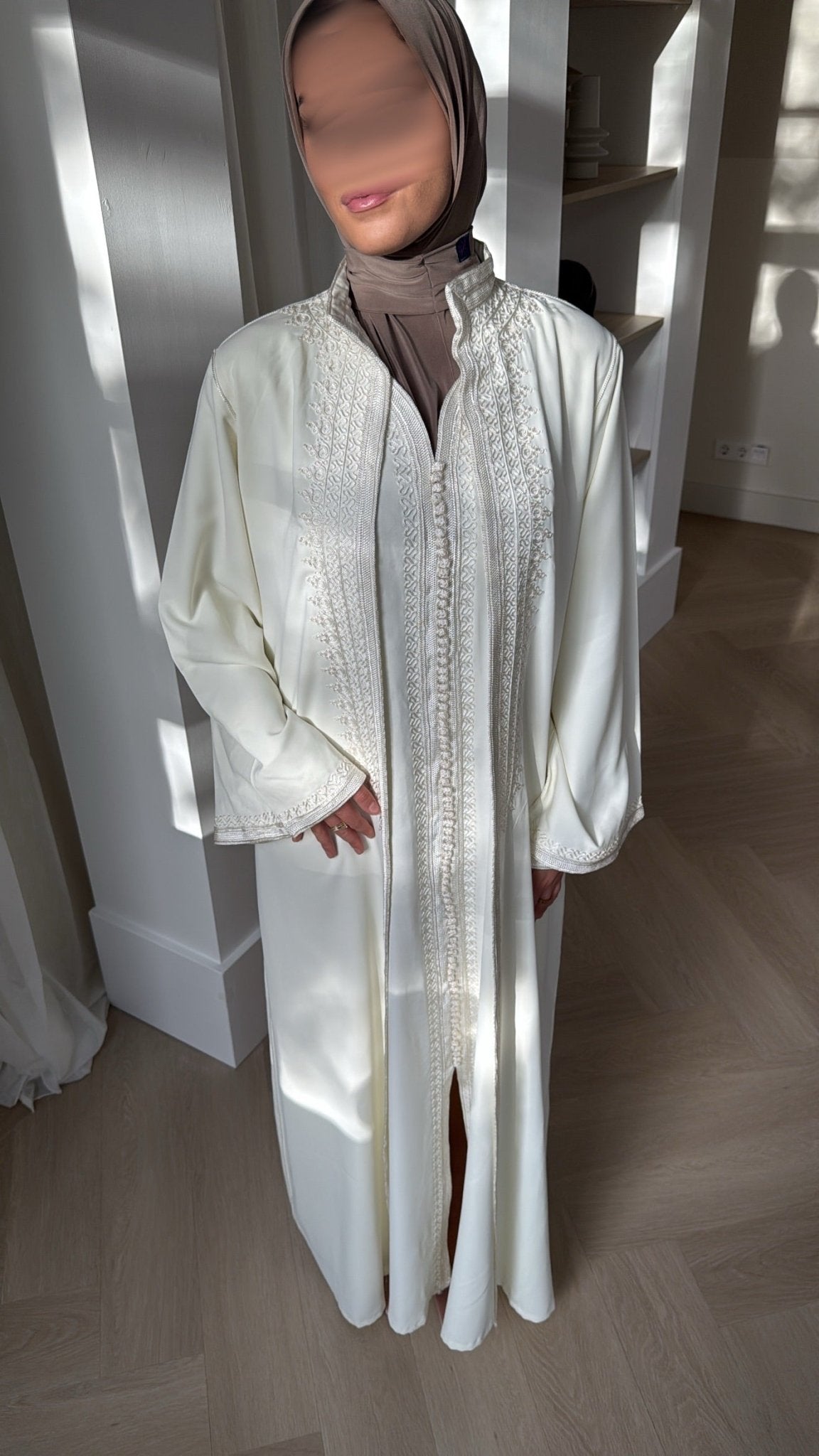 Two Piece Qaftan Royal White